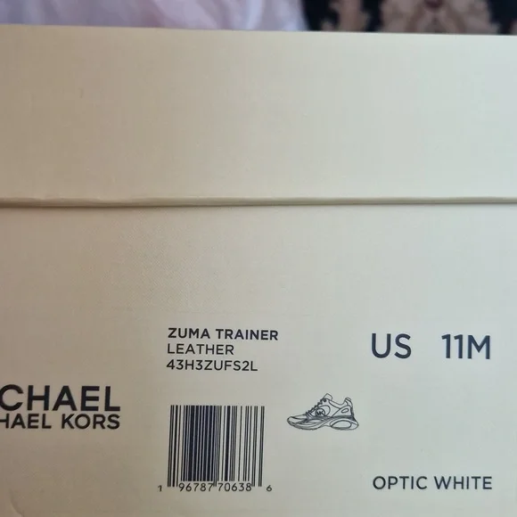 Michael Kors Zuma Trainer Leather - Optic White - Picture 2 of 12